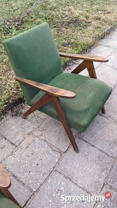 Fotele PRL lata 6070te typ B310 Var 2 sztuki Szczecin