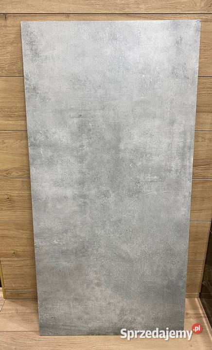 POGRUBIONY SZARY gres 120x60 podbarwiany w masie łódzkie