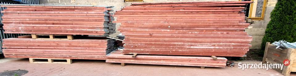 Rusztowanie używane elewacyjne prawie nowe