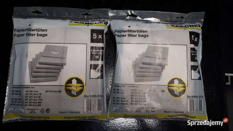 Worki do odkurzacza oryginal Karcher NT 351 NT małopolskie Olkusz