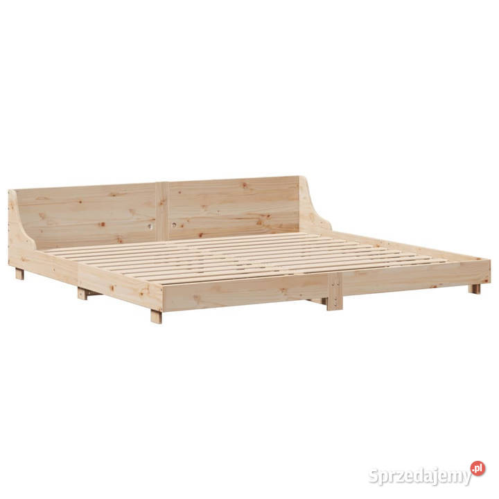 Rama łóżka bez materaca lite drewno sosnowe