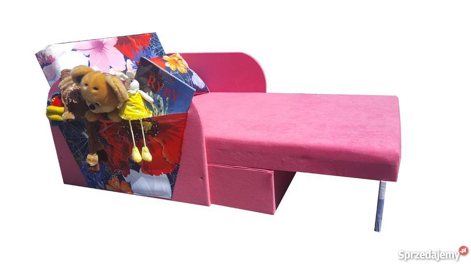 Tapczanik dziecięcy kubuś z kieszenią na zabawki Kępno