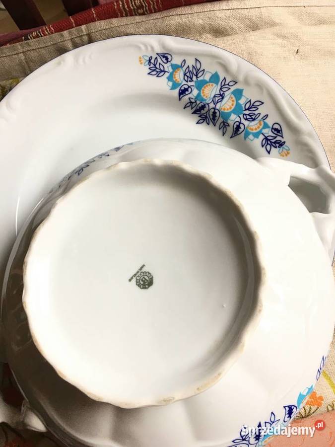 Bogucice waza z paterą porcelana vintage Porcelana i szkło Skarżysko Kościelne