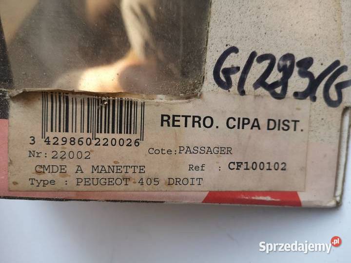 Lusterko prawe Peugeot 405 lusterka zewnętrzne Wrocław sprzedam