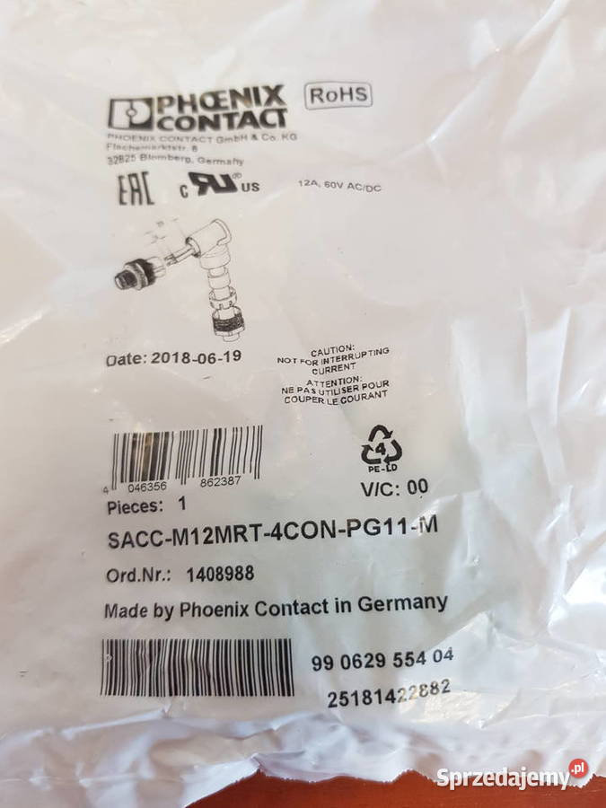 9118610640 CONNECTOR SACCM12MRT LELY ZŁĄCZE Sulechów