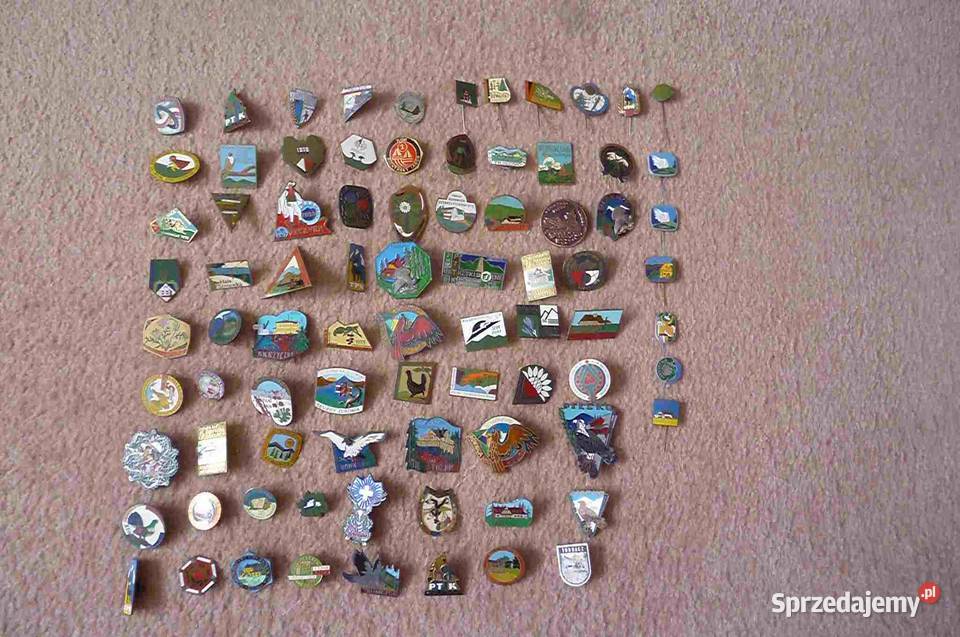 ZESTAW ODZNAK PTTK STARE I INNE 82 Pozostałe sprzedam