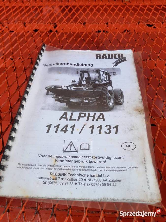 Rozsiewacz nawozu Rauch Alpha 1141 Ryki