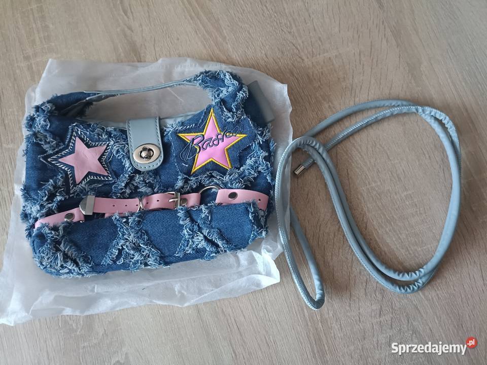 Torebka dżinsowa retro mała na ramię pomorskie