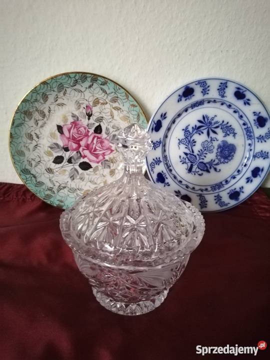 Bomboniera cukiernica kryształowa małopolskie Ropa