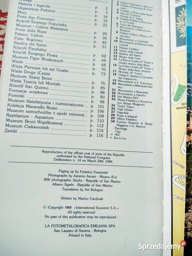 San Marino przewodnik książki prezenty Bródno Warszawa