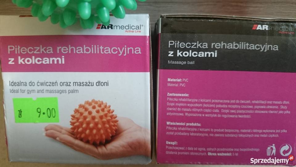 Piłka rehabilitacyjna do ręki z kolcami Kielce