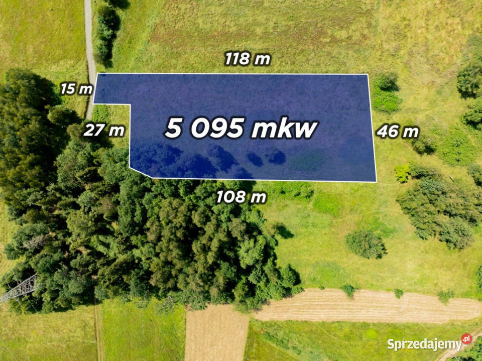 Działka w pełni Budowlana Wysoka gm Jordanów 60zł/m2