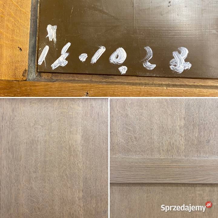 Szafa dębowa kremowa 3drzwiowa odnowiona z 1928r Poznań