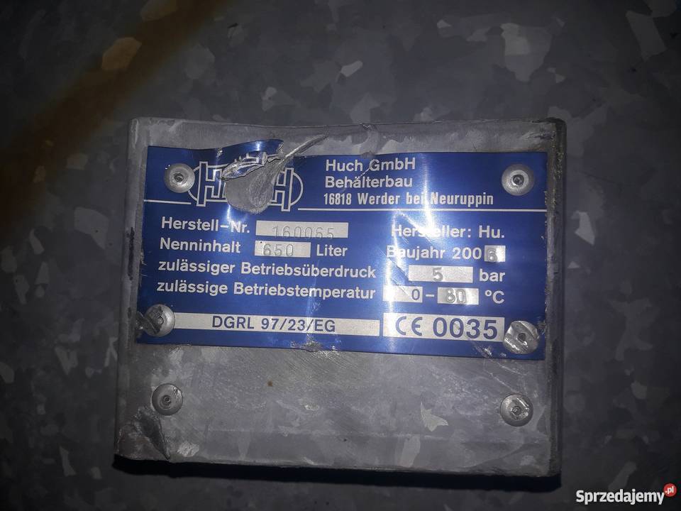 zbiornik ciśnieniowy Rudna Mała