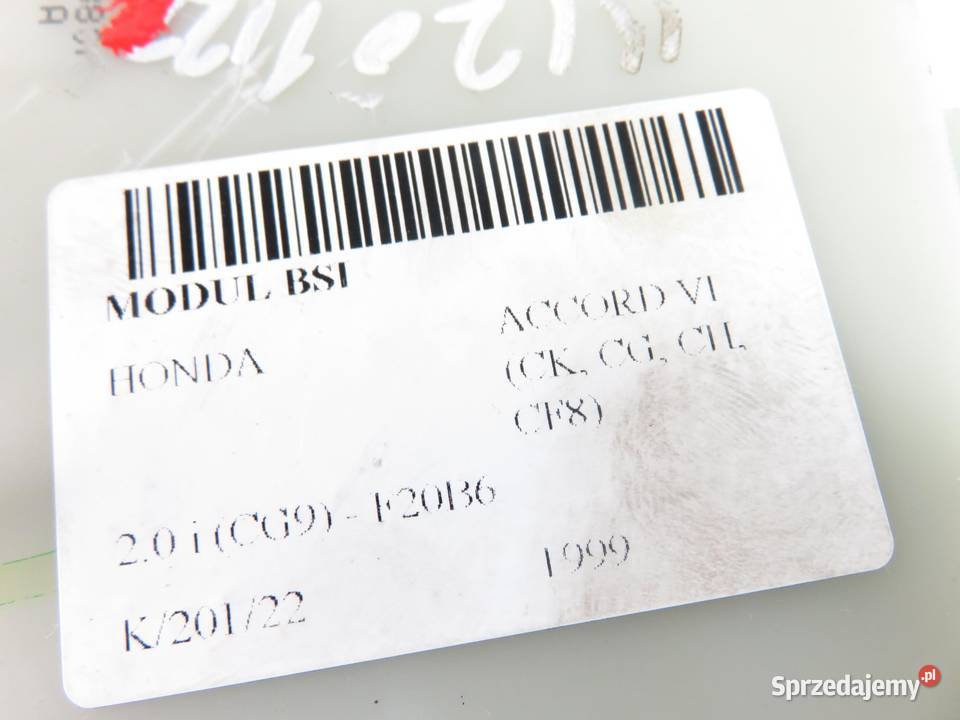 BSI HONDA ACCORD VI 20 i F20B6 3820AS1A osobowe