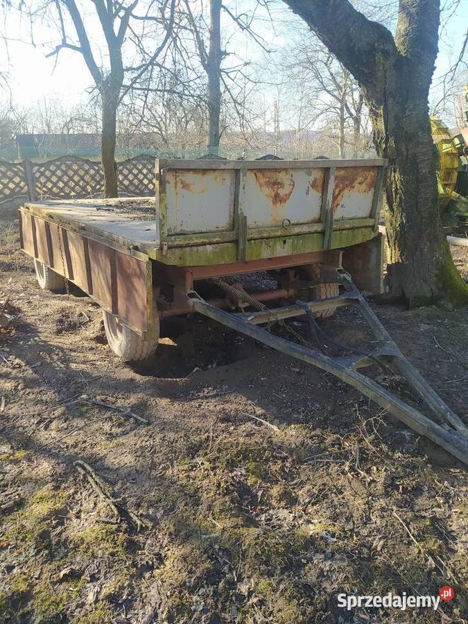 Przyczepa 2 osiowa stała nowe opony nieuszkodzony Przyczepy rolnicze sprzedam