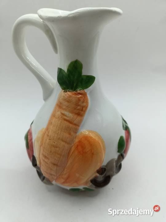Dzbanek na olej ocet porcelana sielski styl