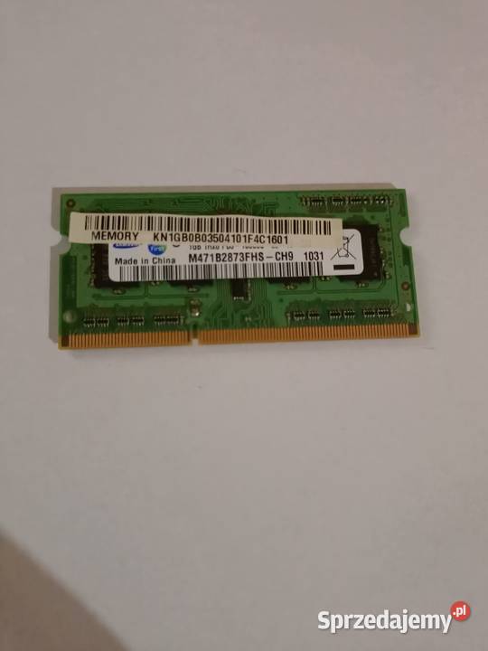 RAM DDR3 SODIMM 1GB mazowieckie Ostrów Mazowiecka