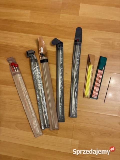 Zestaw drutów do robienia na drutach z czasów Częstochowa