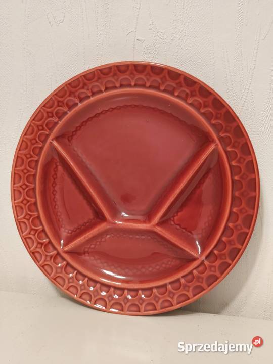Vintage talerz do fondue przekąsek Sarreguemines łódzkie Poddębice