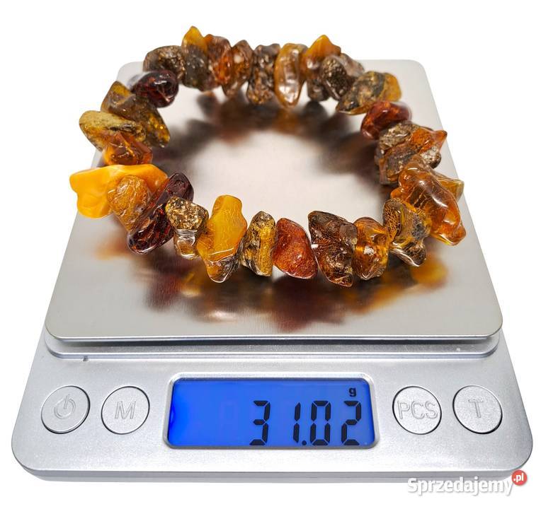 Bransoletka BURSZTYN bałtycki bryłki cytryna Warszawa sprzedam