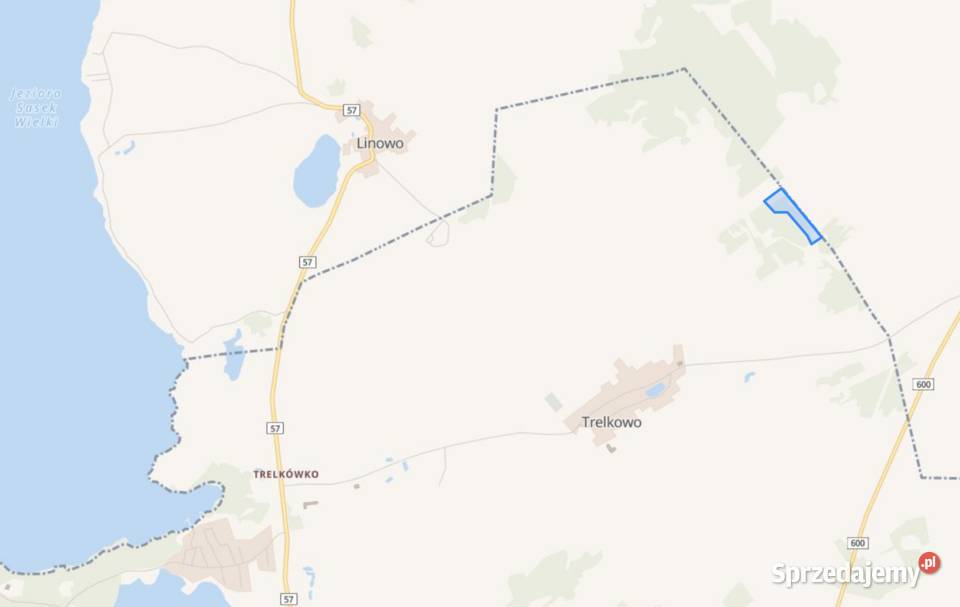 TrelkowoSzczytno piękny teren pod lasem z