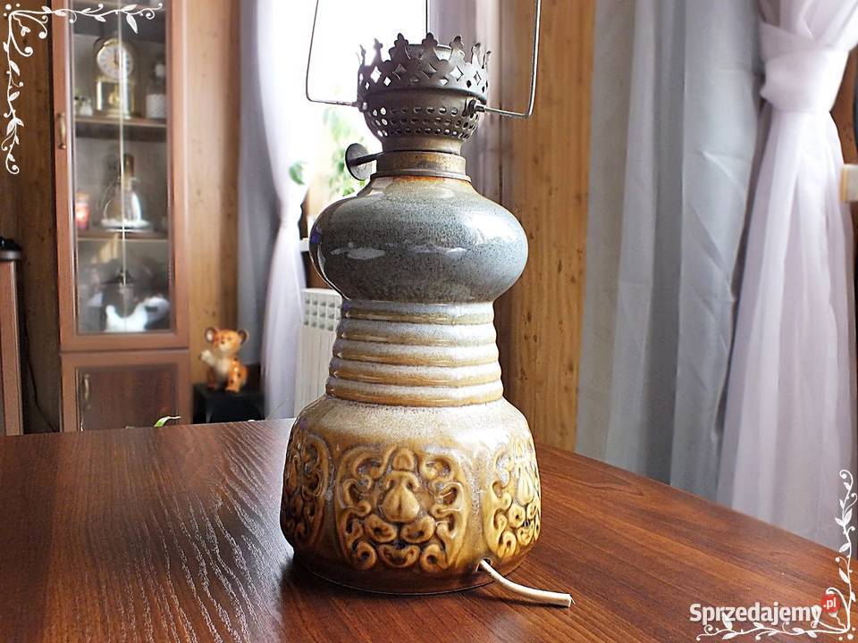 Stara lampa Mysłakowice Polam G10 Oprawa PRL lat lubuskie Żary