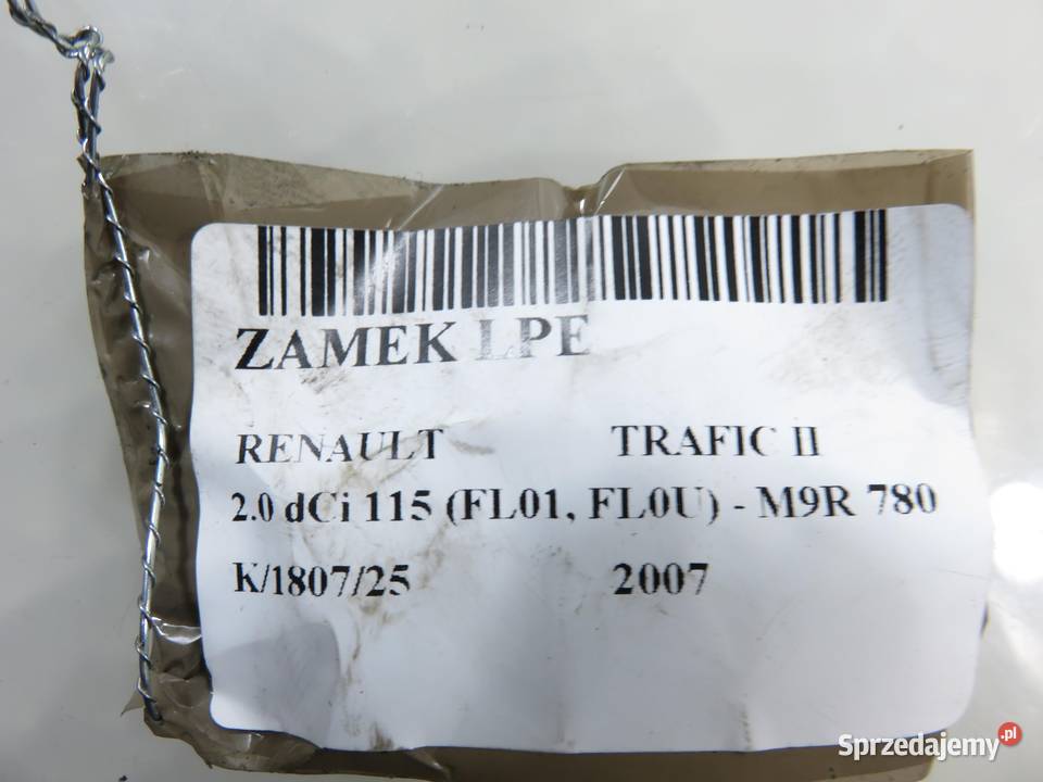 ZAMEK LEWY PRZEDNI RENAULT TRAFIC II 8200008260