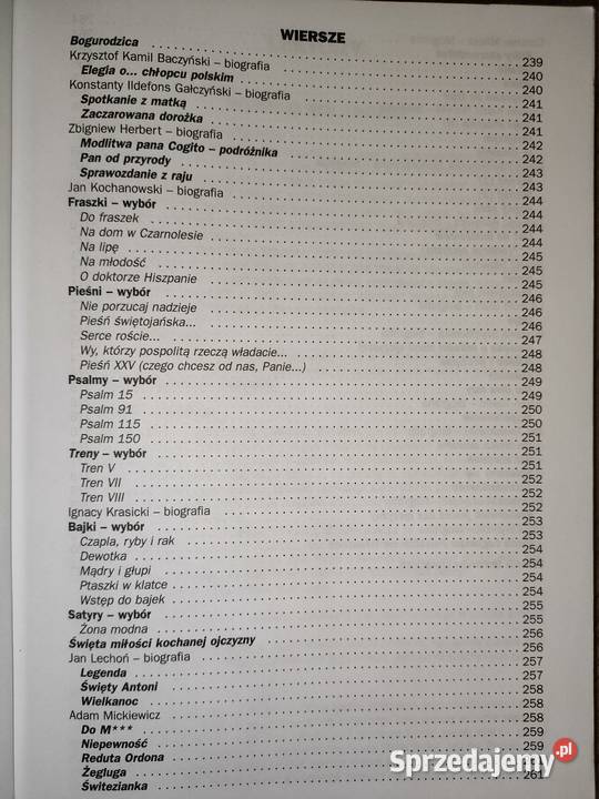 Opracowania lektur i wierszy gimnazjumszkoła Kultura i Rozrywka Kędzierzyn-Koźle