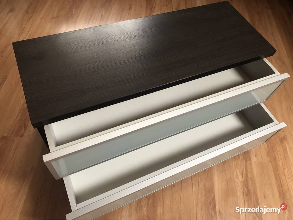 Komoda drewniana z dwoma szufladami z matowego Koszalin