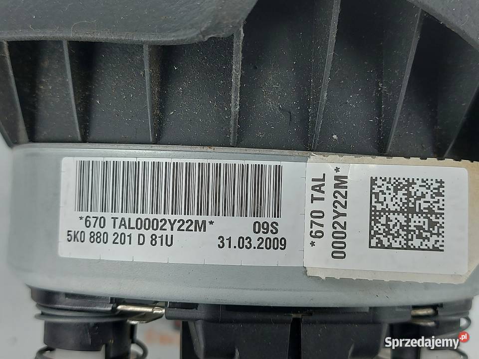 VW GOLF VI 09r AIRBAG poduszka kierowcy Kielce