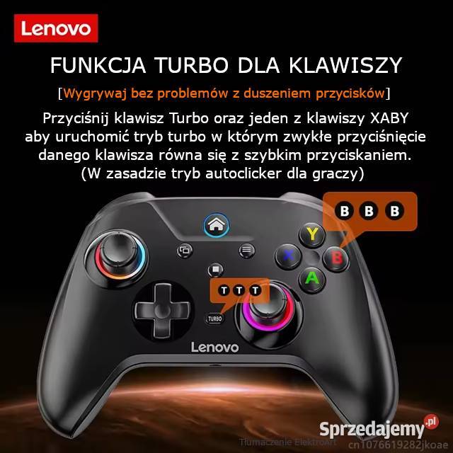 Bezprzewodowy Kontroler do gier Lenovo S02 PC Rybnik