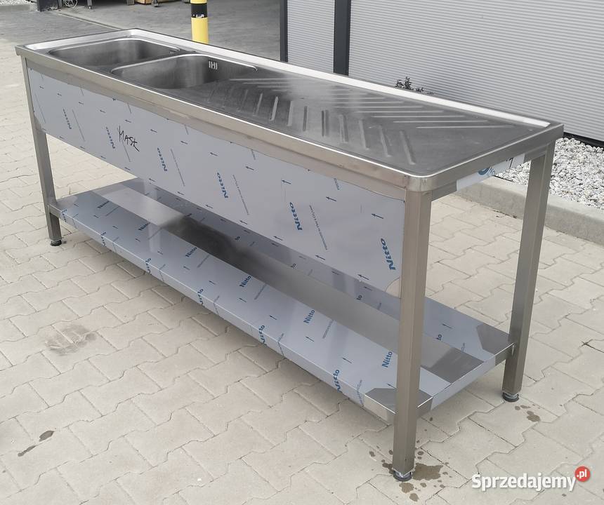 Zlew gastronomiczny 2komorowy 200x55x85 Słupia Kapitulna