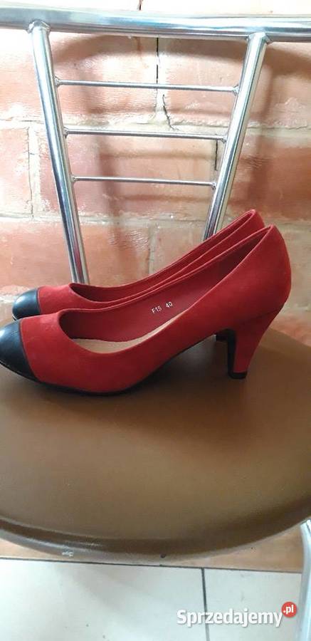 Buty szpileczki czerwone Zamość