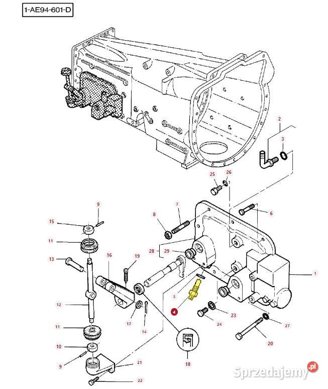 Czujnik skrzyni żółwzając AGCO Massey Ferguson Agco Maszyny rolnicze Białystok