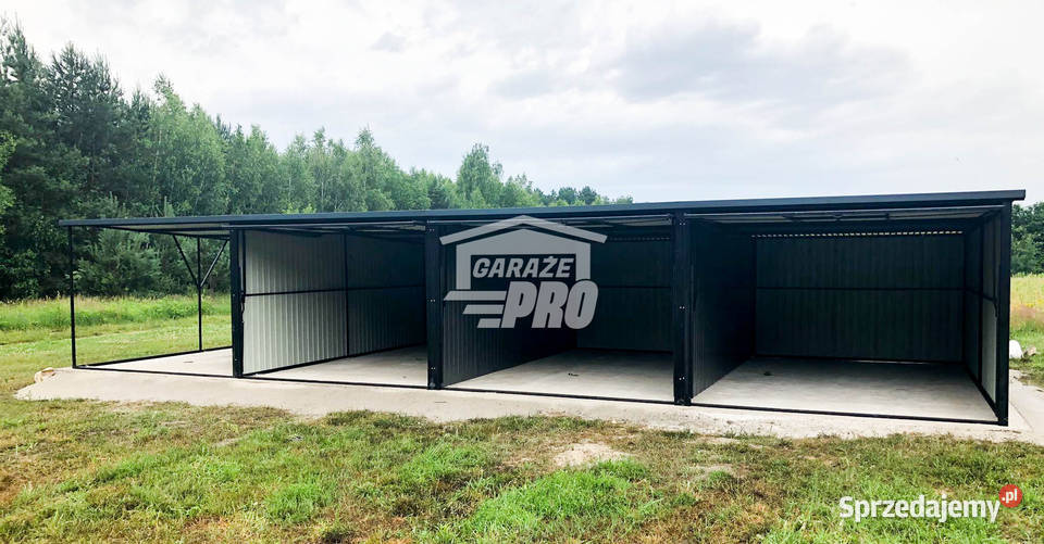 Garaż blaszany 9x5 wiata 3x5 Brama uchylna GP163 Łódź sprzedam
