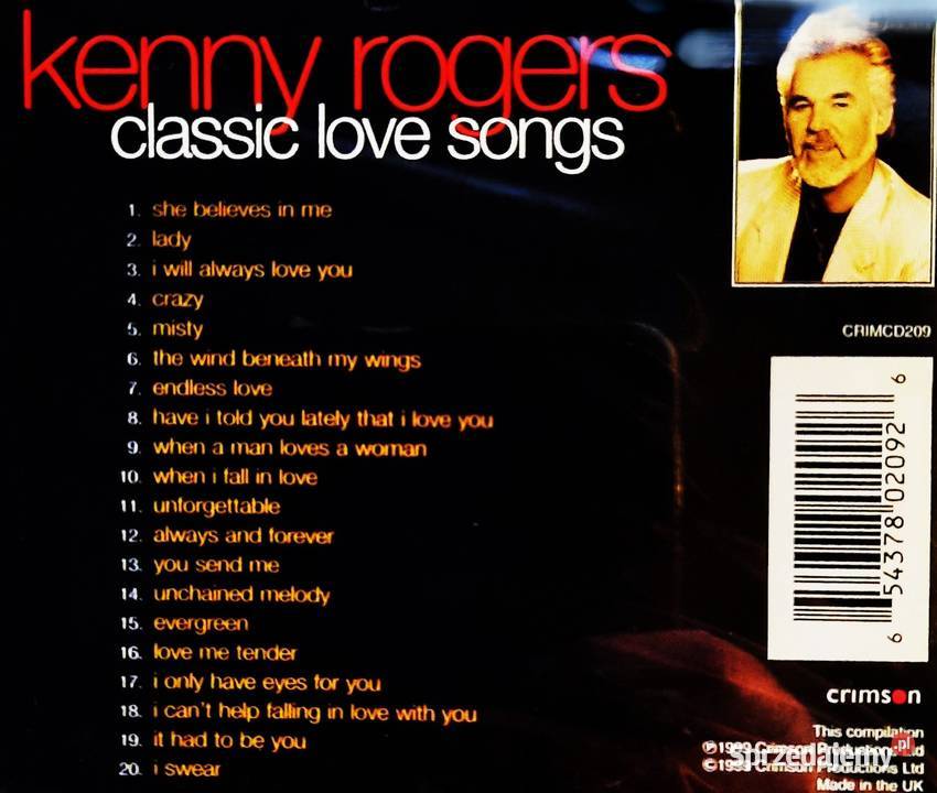 CD Nowa Album CD KENNY ROGERS Album Classic Love Poznań