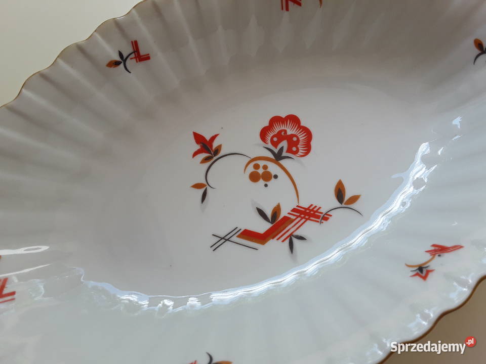 Półmisek porcelanowy głęboki sygnowany Bavaria Warszawa