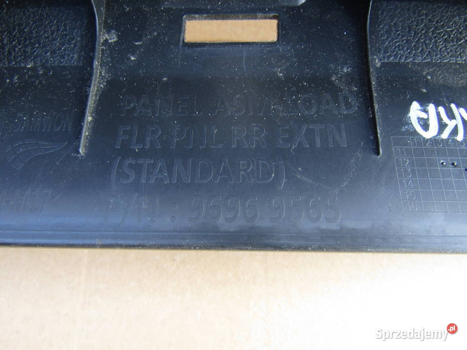 NAKŁADKA OSŁONA PROGU BAGAŻNIKA OPEL MOKKA I