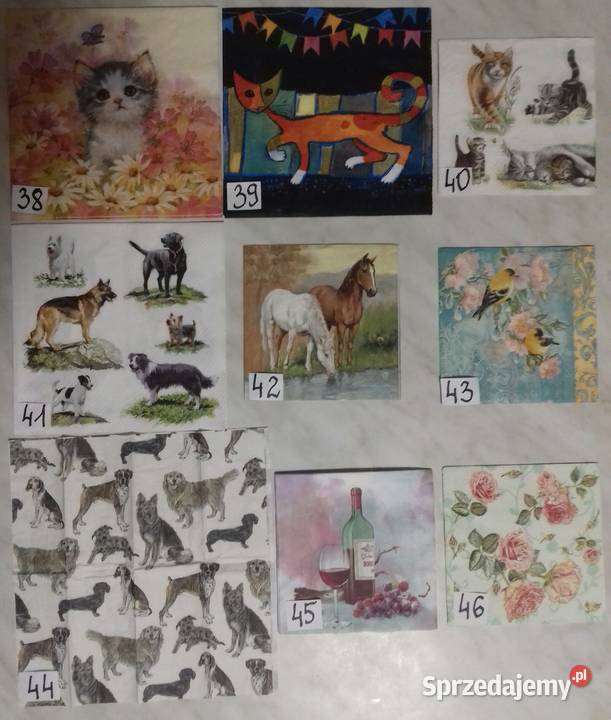 Serwetki decoupage dziewczynki kwiaty ornamenty Laskowiec