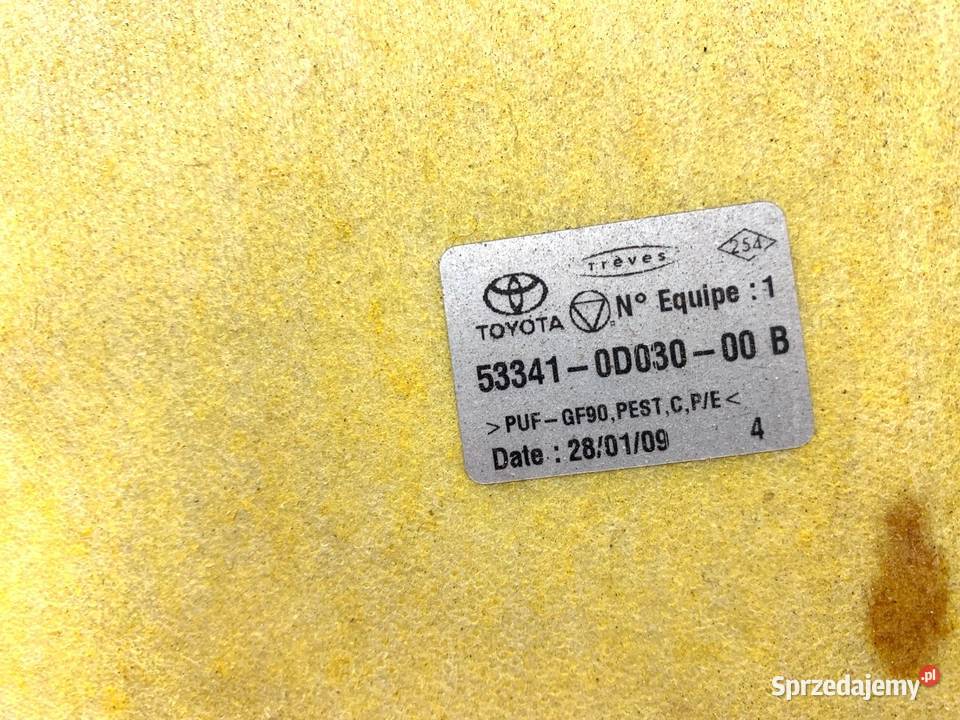 WYGŁUSZENIE MASKI TOYOTA YARIS II Hatchback 0514 osobowe