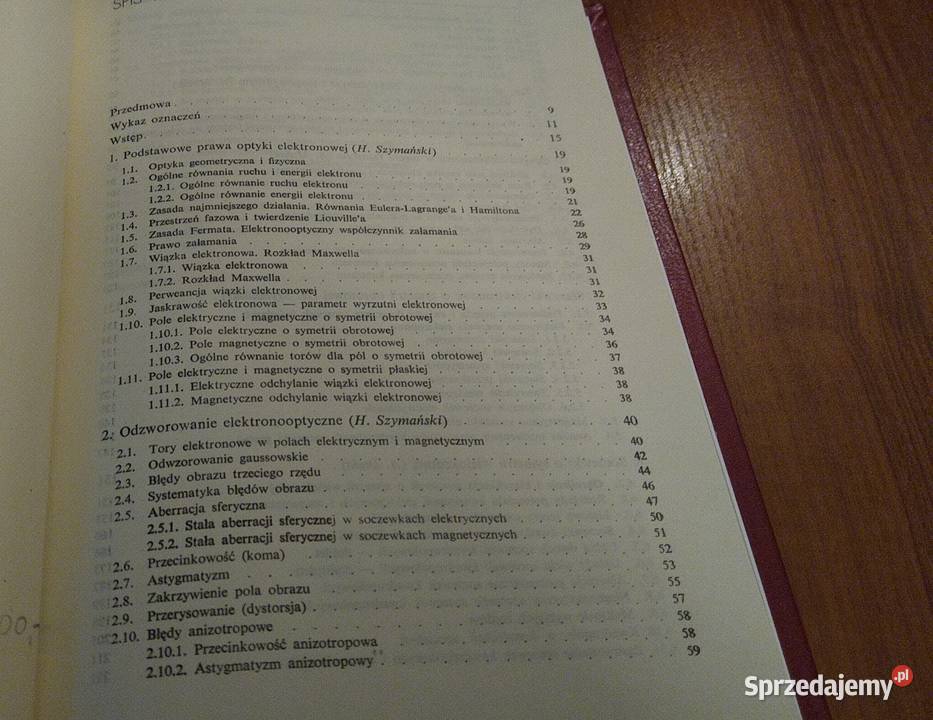 Optyka elektronowa Henryk Szymański Andrzej Rok wydania 1984 Gdańsk sprzedam