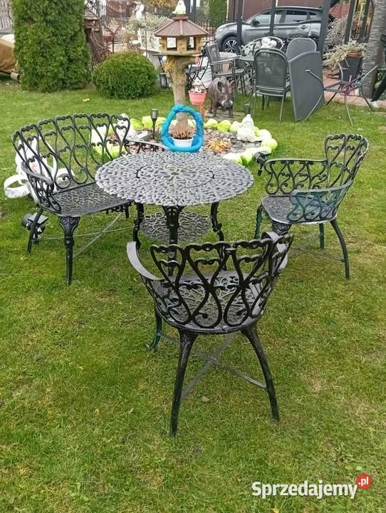 Meble ogrodowe z aluminium Zestawy mebli ogrodowych warmińsko-mazurskie Podławki