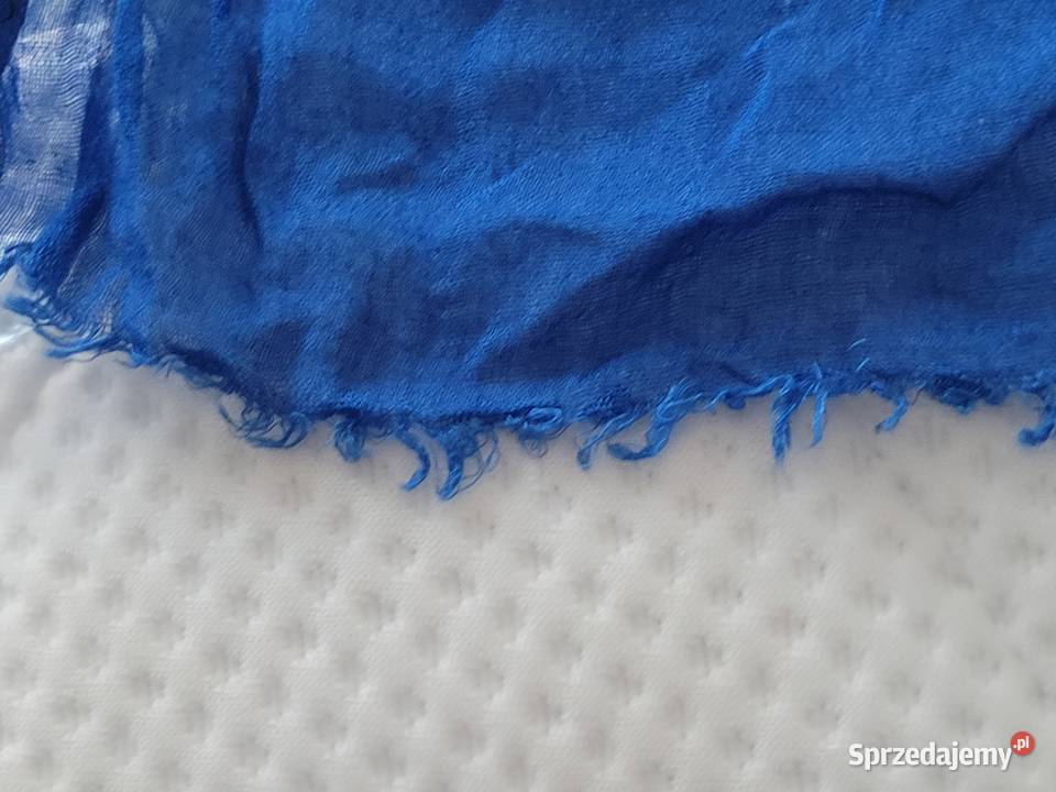 Turkusowo zielono kremowa chusta apaszka Poznań