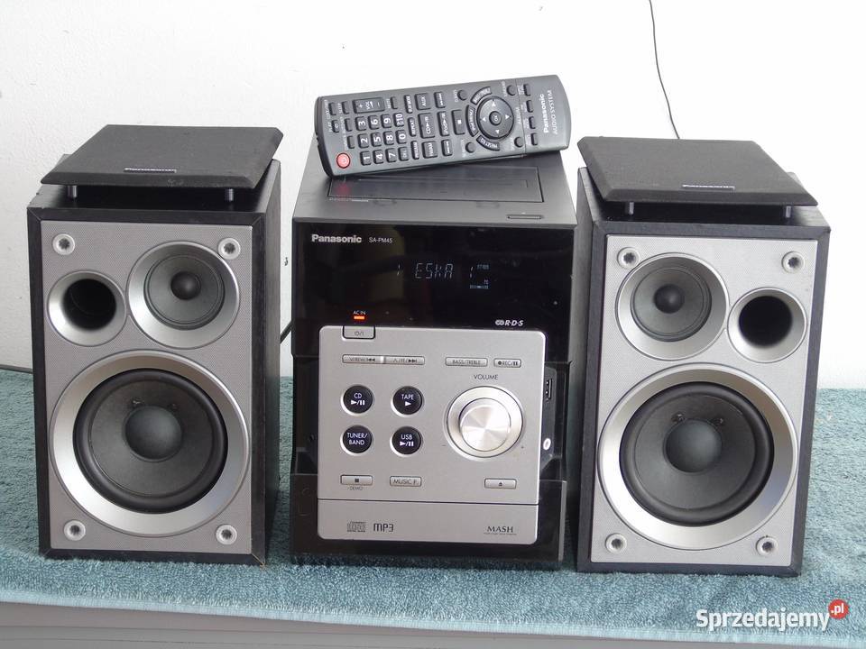 Wieża Panasonic SAPM250 pilot USB mp3 CD RDS AUX Jasło
