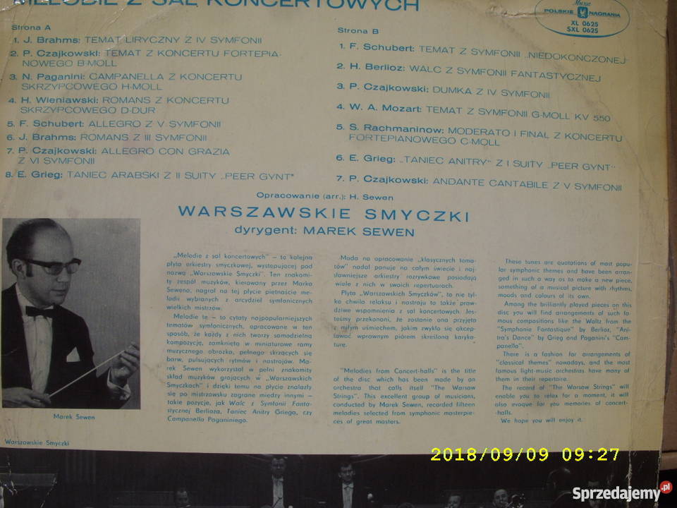 WARSZAWSKIE SMYCZKIMELODIE Z SAL KONCERTOWYCHLP Płyty i kasety Wołów
