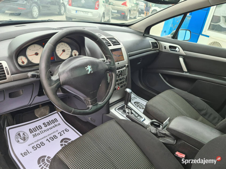 Peugeot 407 SW Automat 20 HDI SzklanyDach Navi czujnik zmierzchu Wągrowiec