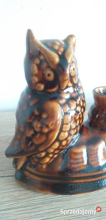 Świecznik sowa Włocławek Przedbórz sprzedam