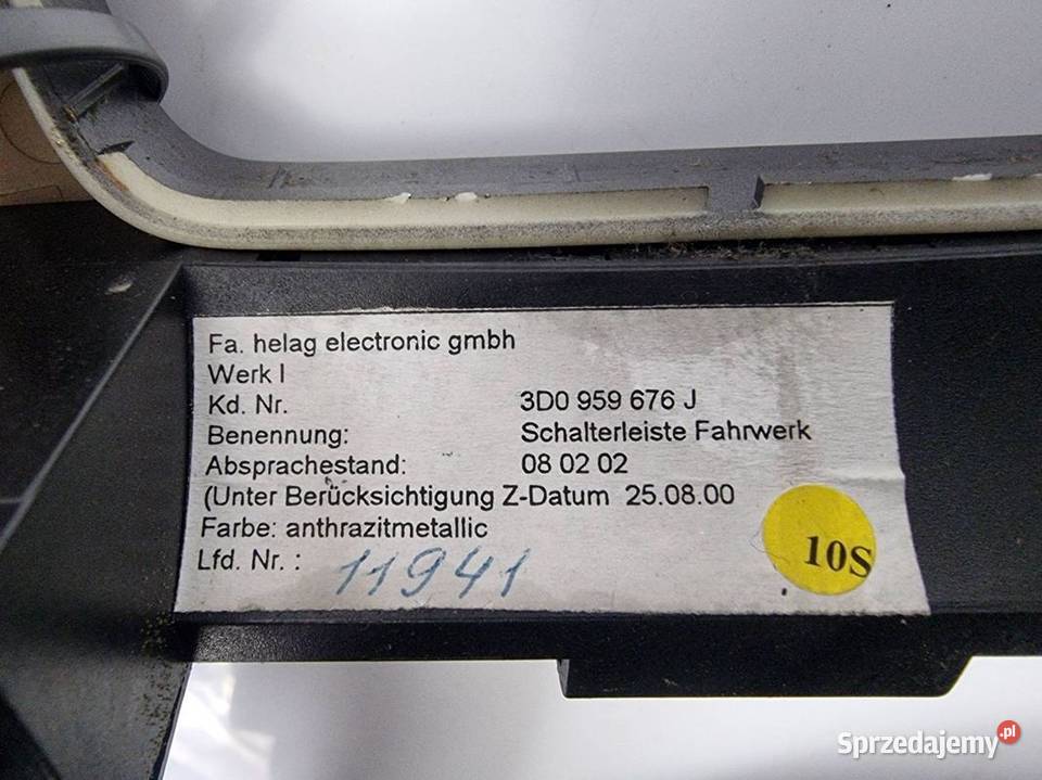 PANEL VOLKSWAGEN PHAETON 3D0959676J