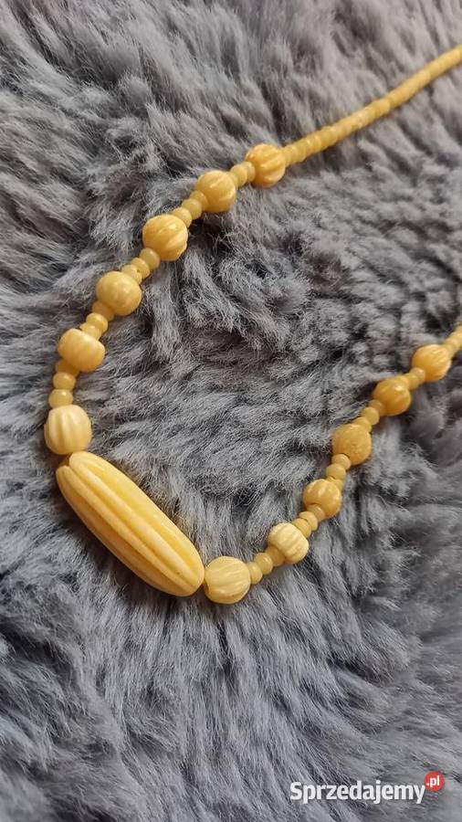 Korale naszyjniki prl vintage śląskie